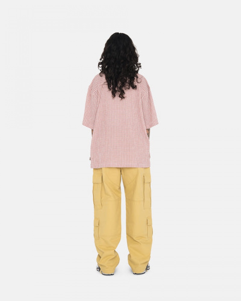 Stussy Ripstop Surplus Cargo Men Pants Yellow | EMI-9464