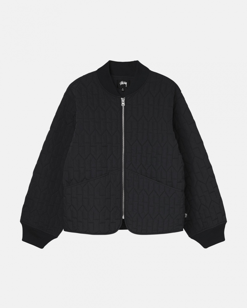 Stussy S Quilted Liner Jacket Men Jackets Black | FSI-5692