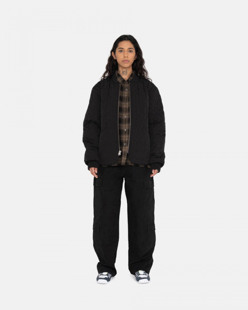 Stussy S Quilted Liner Jacket Women Jackets Black | XMZ-8621