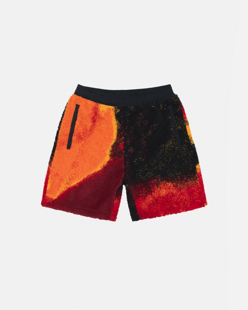 Stussy Sherpa Short Men Shorts Black / Red | VVW-6024