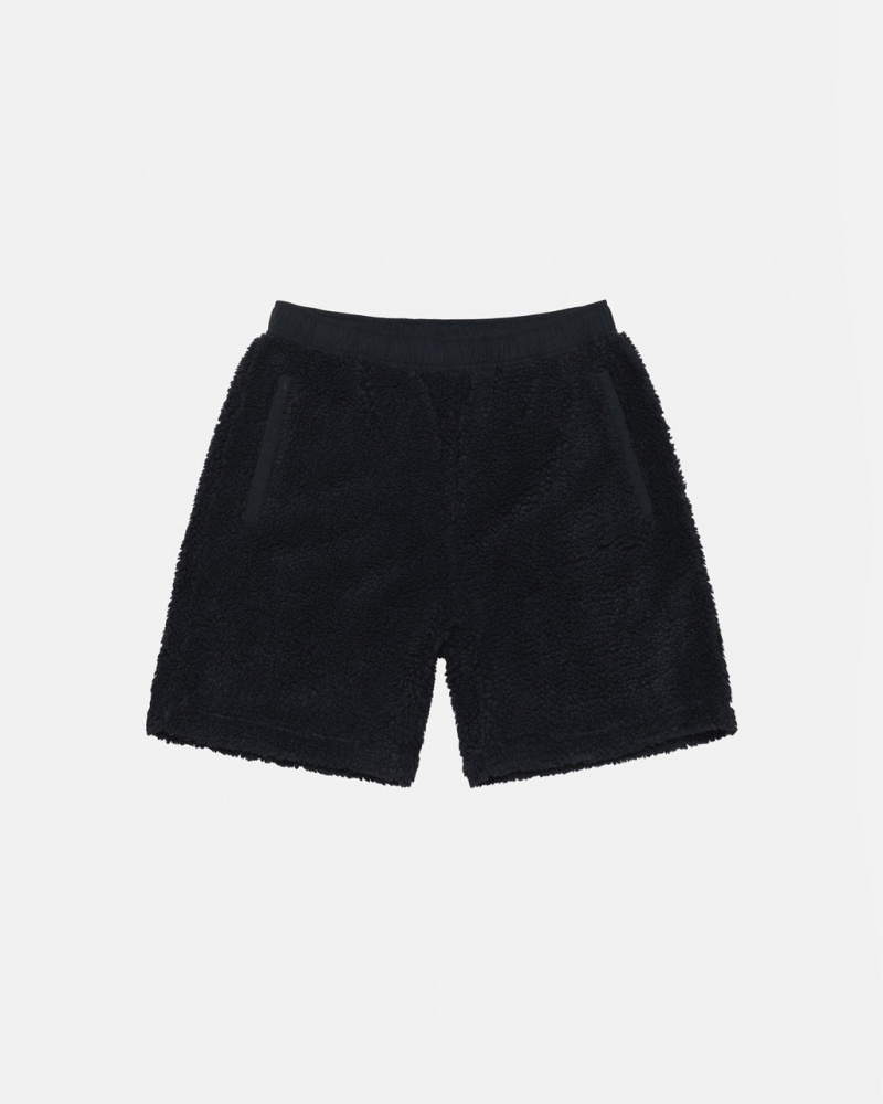 Stussy Sherpa Short Men Shorts Black | SKA-8788