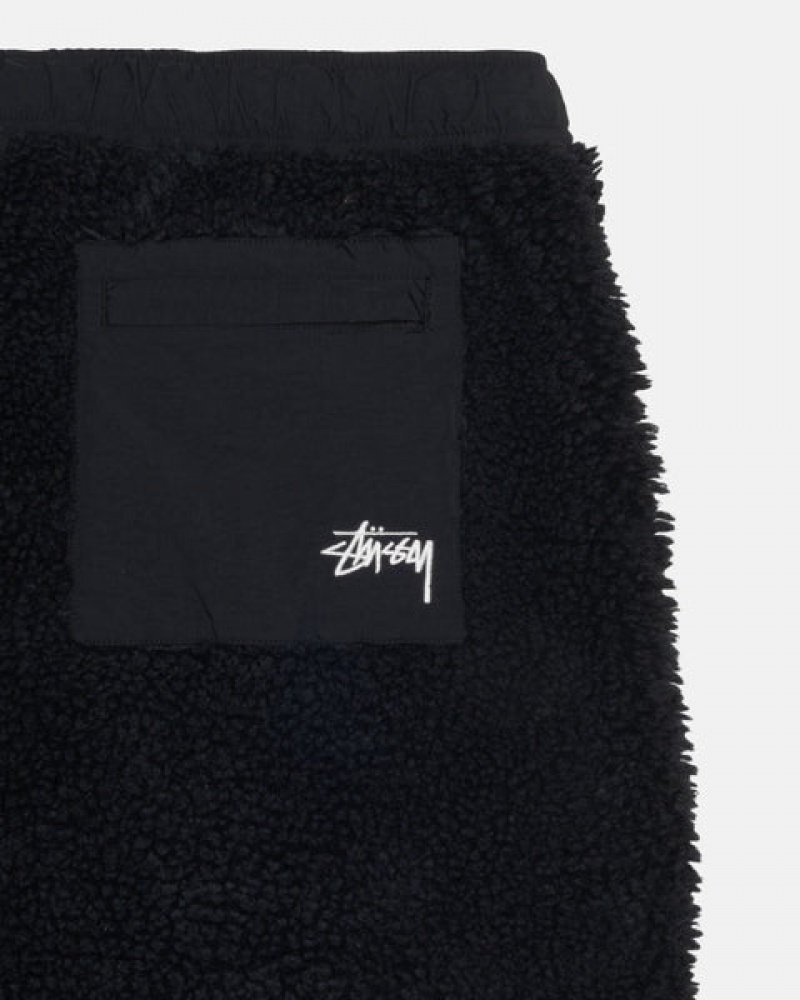 Stussy Sherpa Short Women Shorts Black | BBR-3710