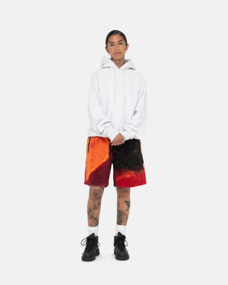 Stussy Sherpa Short Women Shorts Black / Red | YVE-7747