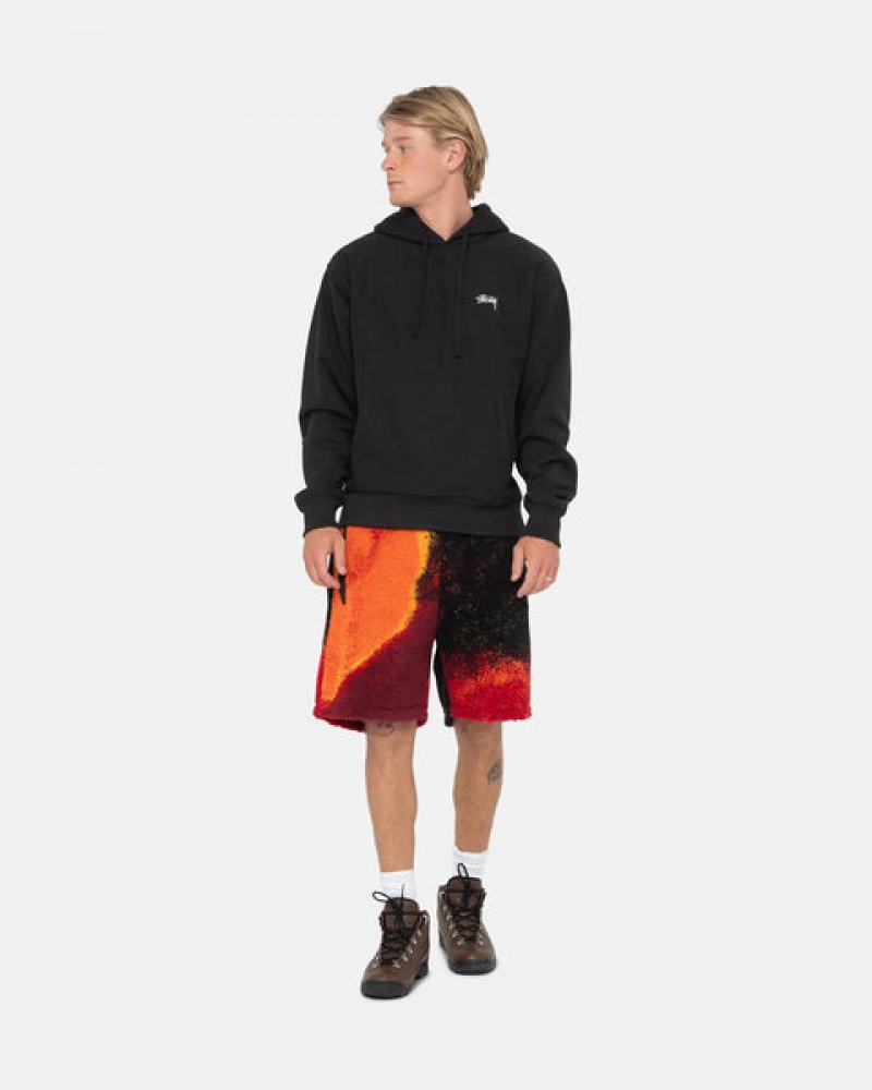 Stussy Sherpa Short Women Shorts Black / Red | YVE-7747