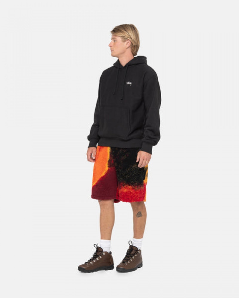 Stussy Sherpa Short Women Shorts Black / Red | YVE-7747