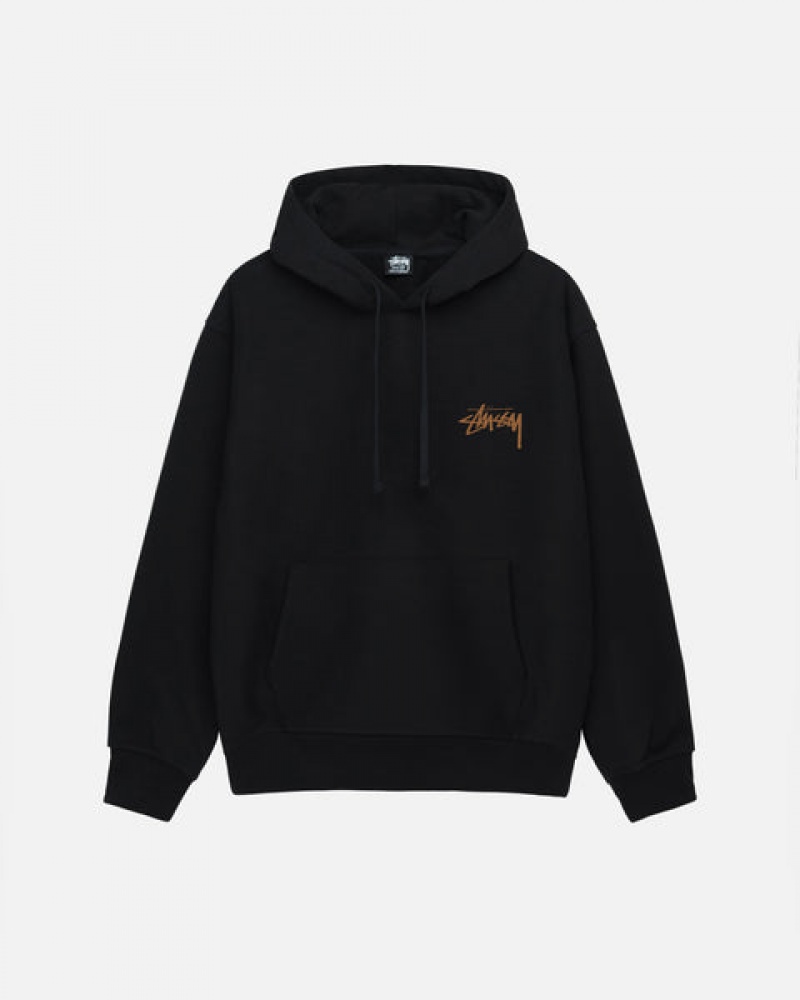 Stussy Skate Tough Hoodie Men Hoodie Black | IVP-1806