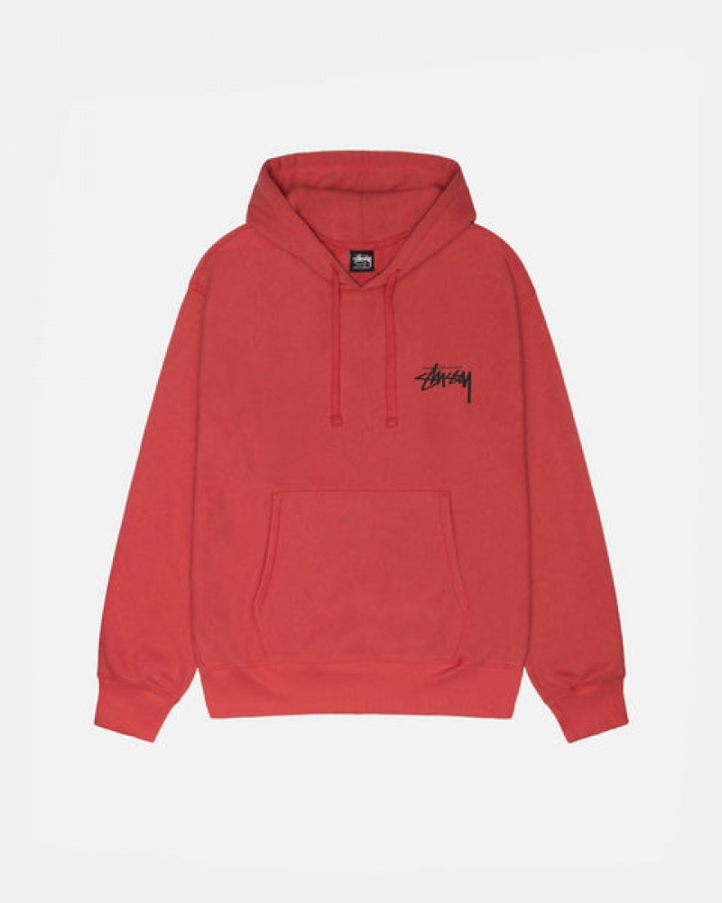 Stussy Skate Tough Hoodie Men Hoodie Red | OPC-2625