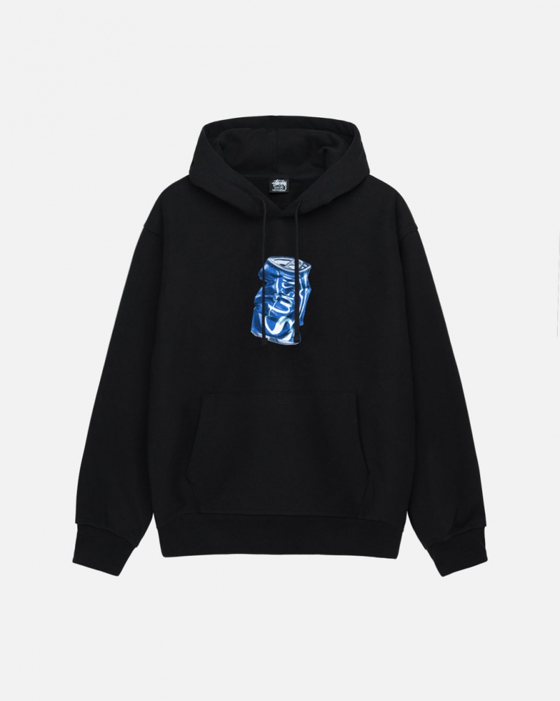 Stussy Soda Can Hoodie Men Hoodie Black | PPA-3202