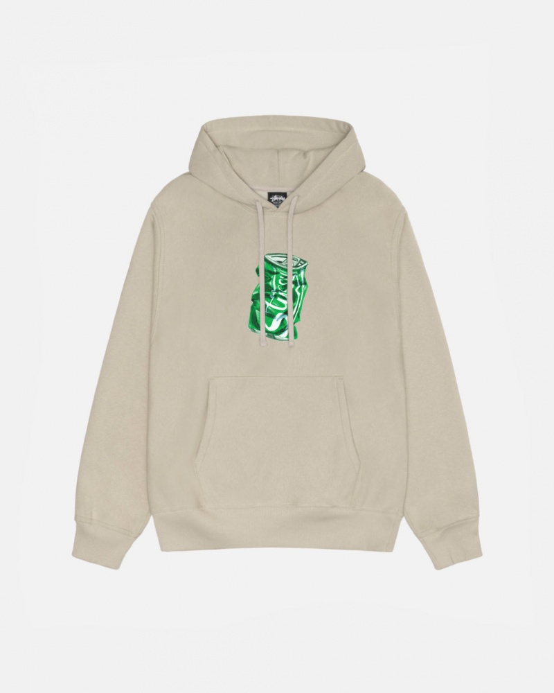 Stussy Soda Can Hoodie Men Hoodie Khaki | RUO-1315