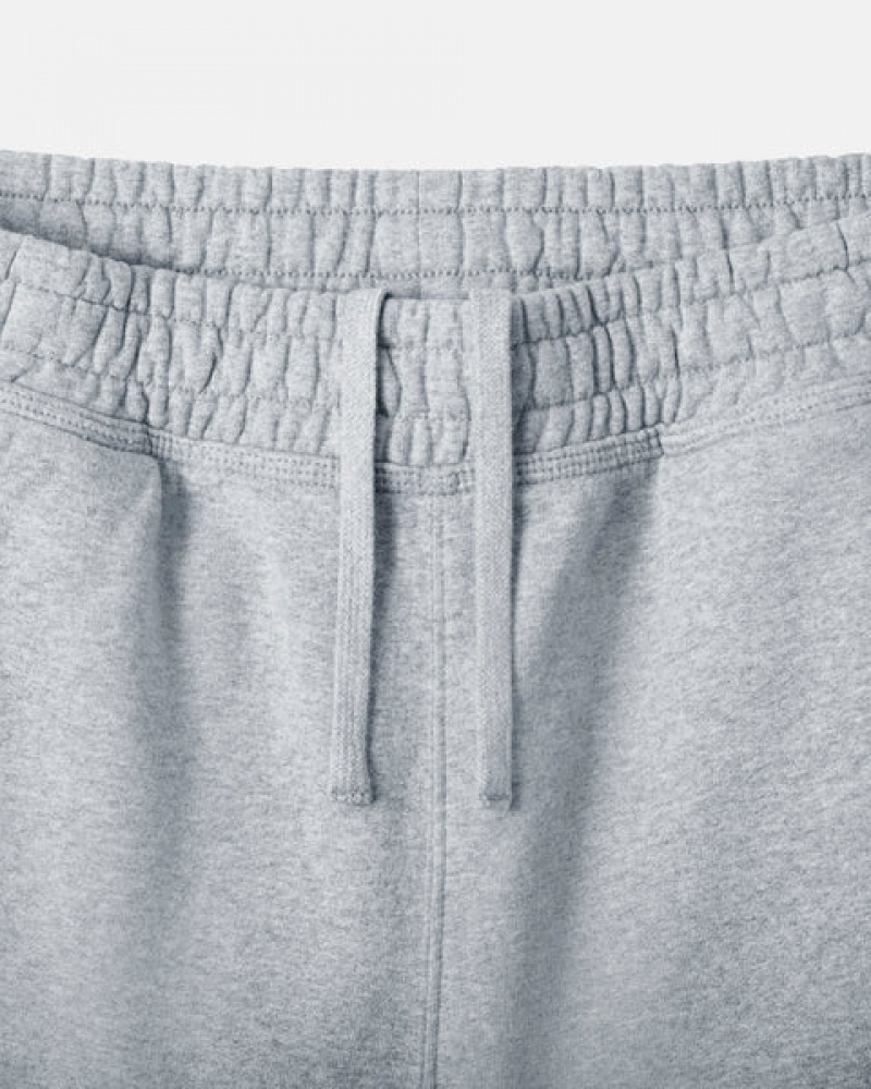 Stussy Stock Logo Sweat Short Men Sweatshorts Grey | ORP-3658