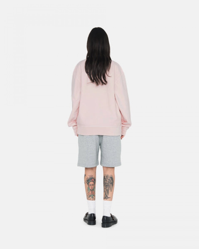 Stussy Stock Logo Sweat Short Women Sweatshorts Grey | RPD-8017