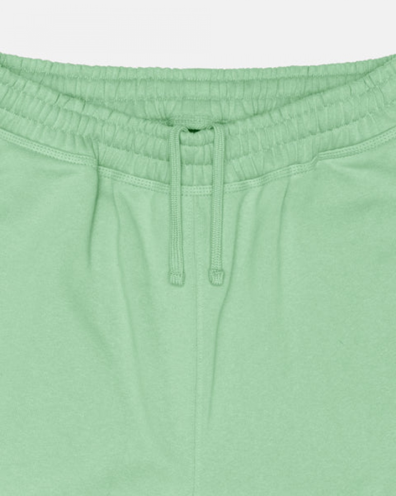 Stussy Stock Logo Sweatpant Men Sweatpants Green | SHS-3516