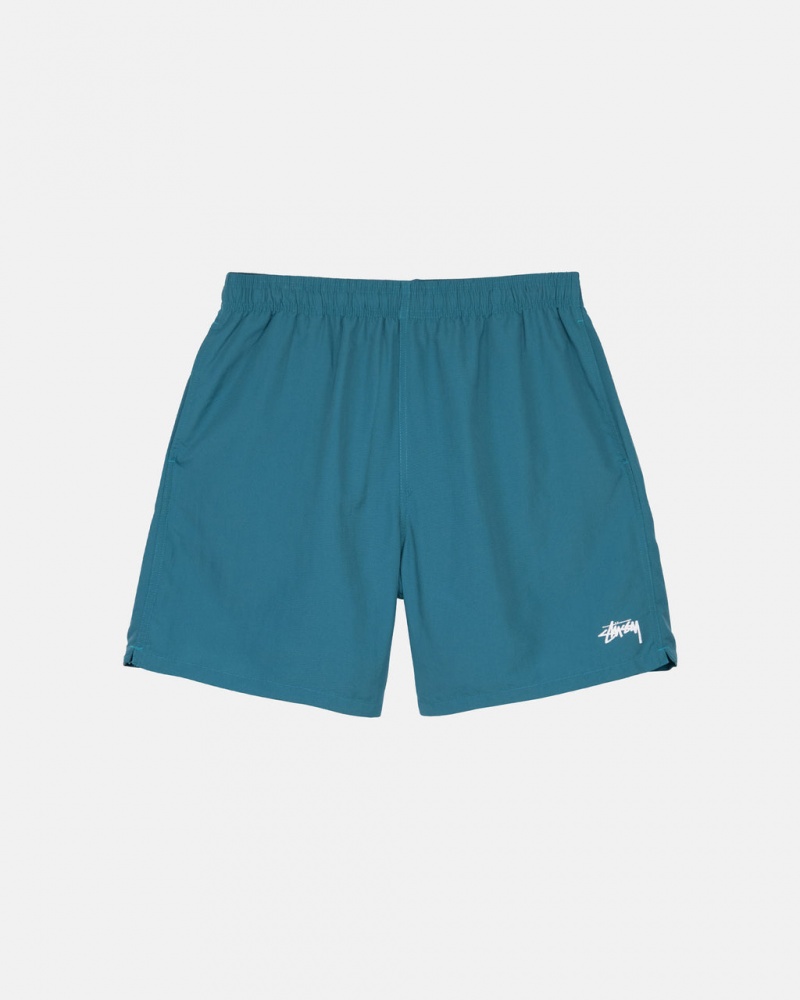 Stussy Stock Water Short Men Swimwear Blue | TZA-0676