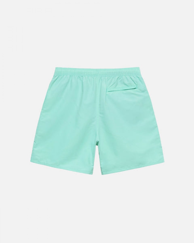 Stussy Stock Water Short Men Swimwear Light Turquoise | AUC-6820