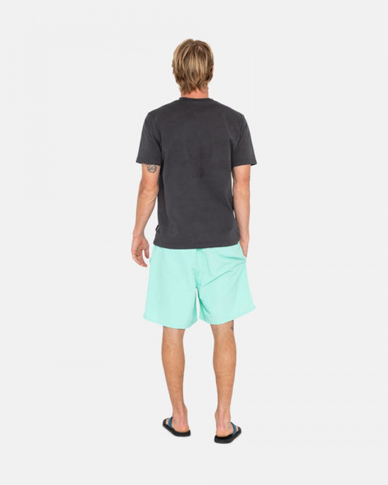 Stussy Stock Water Short Men Swimwear Light Turquoise | AUC-6820