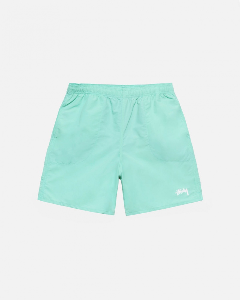 Stussy Stock Water Short Men Swimwear Light Turquoise | AUC-6820