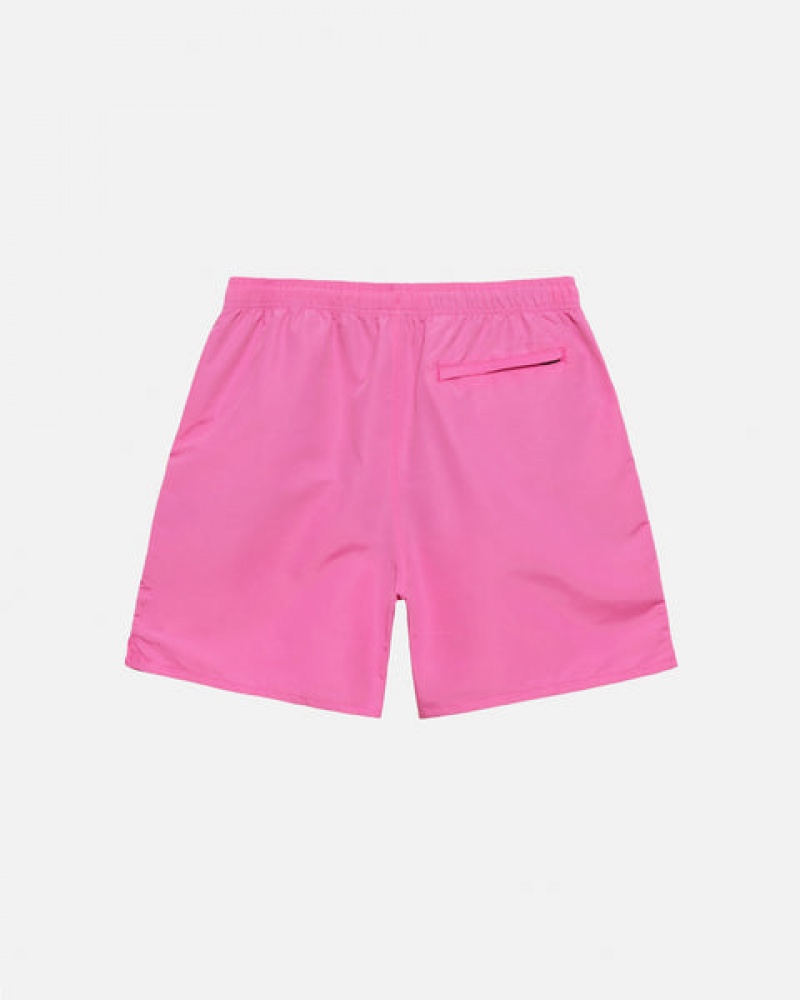 Stussy Stock Water Short Men Swimwear Pink | VME-8260