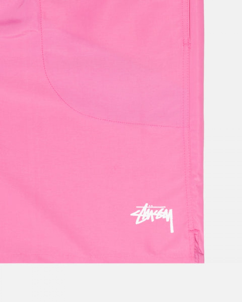 Stussy Stock Water Short Men Swimwear Pink | VME-8260