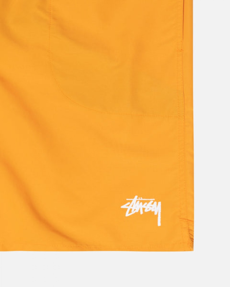 Stussy Stock Water Short Men Swimwear Yellow | RAE-8025