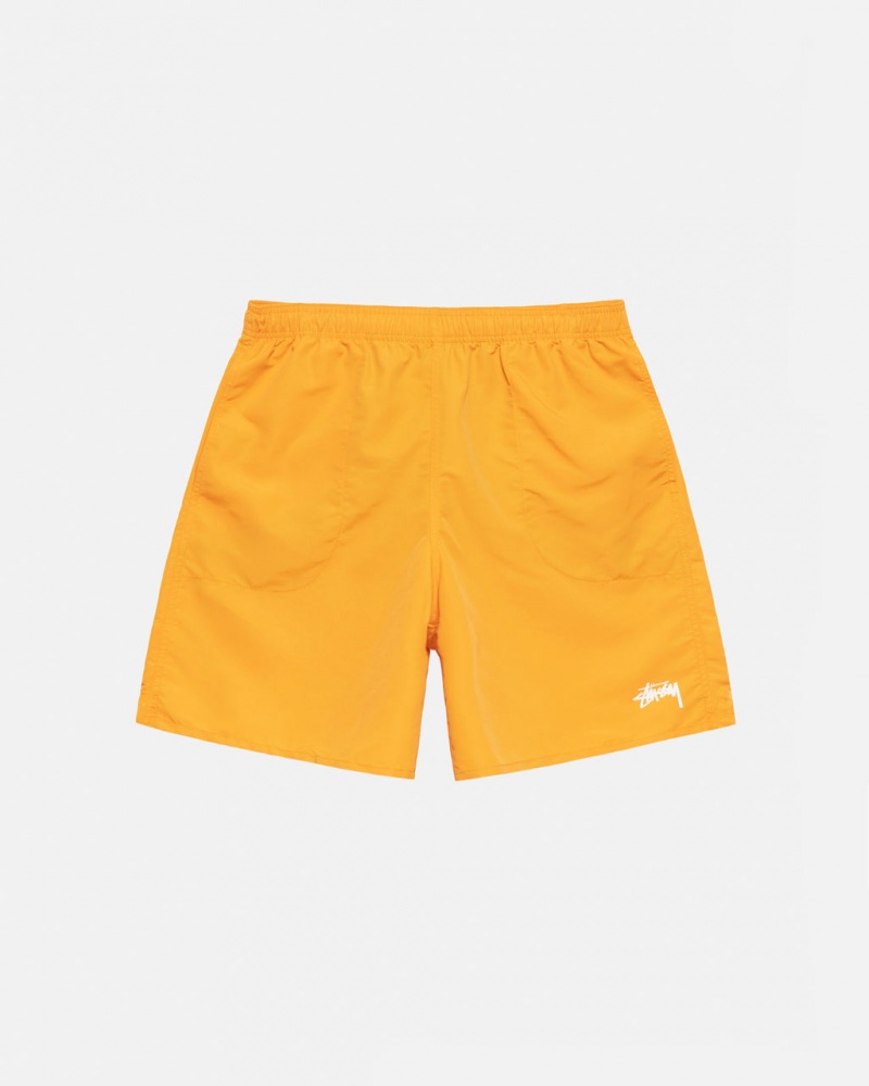 Stussy Stock Water Short Men Swimwear Yellow | RAE-8025