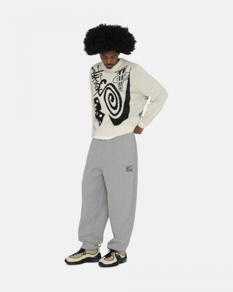 Stussy Fleece Pant Men Sweatpants Dark Grey | SVK-8853