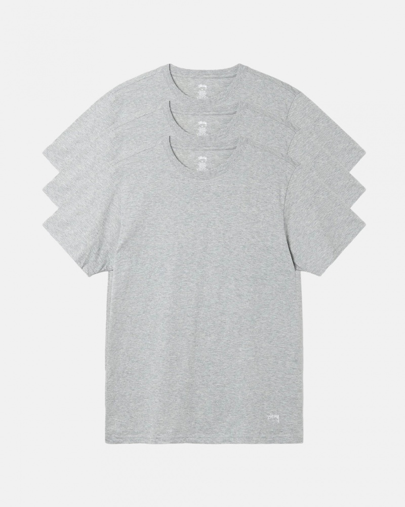 Stussy Stussy Undershirt Men Shirts Grey | BXL-1004