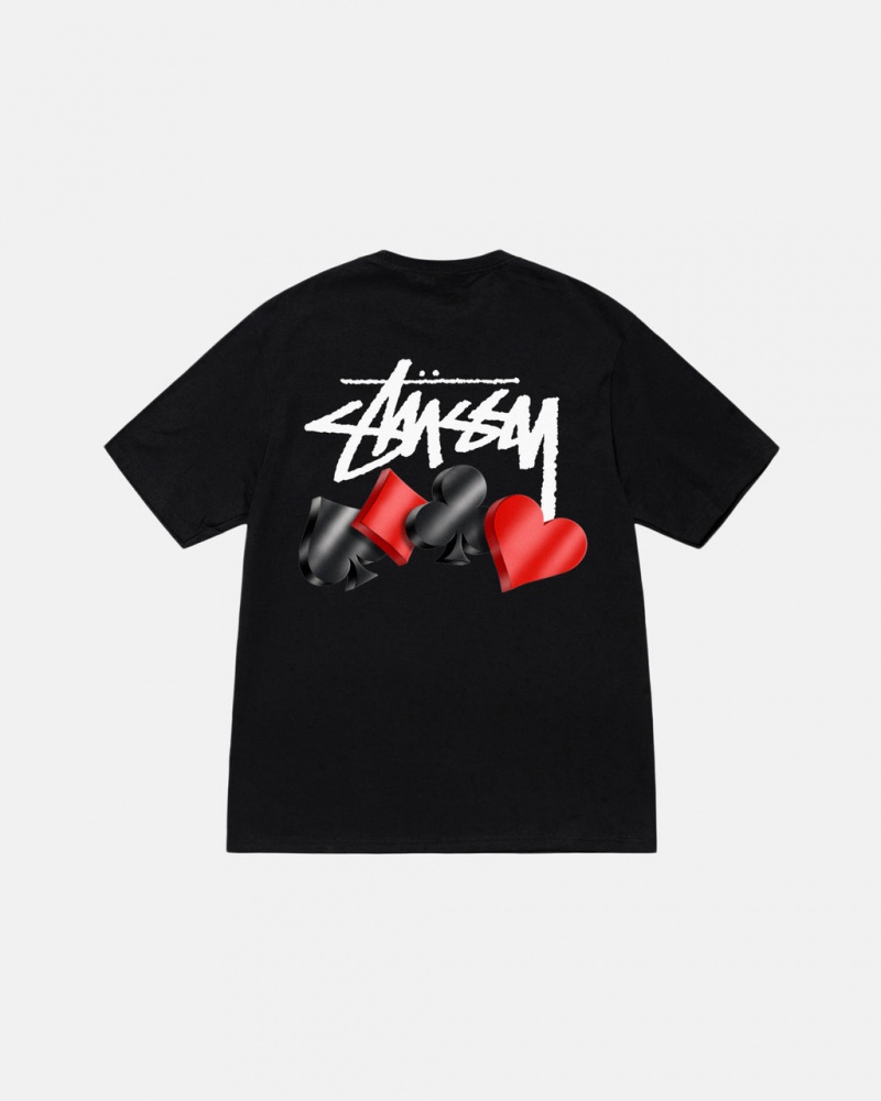 Stussy Suits Tee Men T Shirt Black | AQC-0980