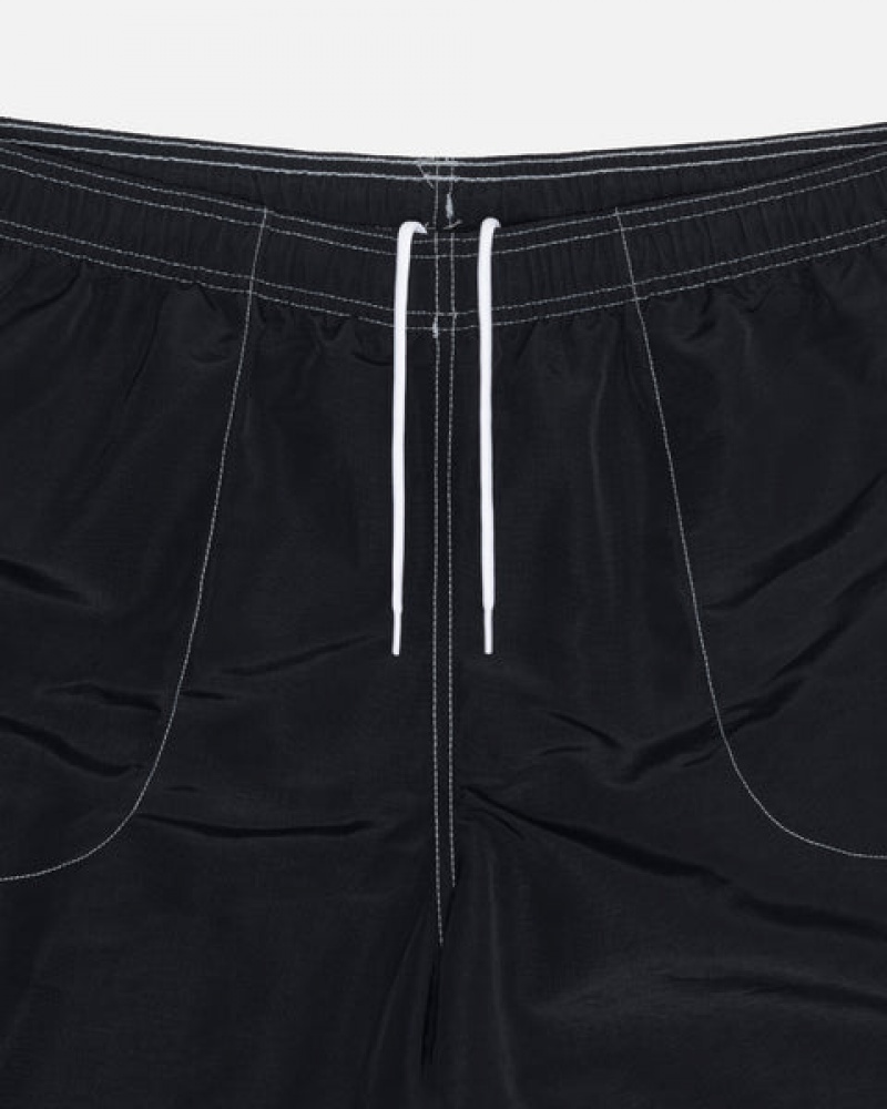 Stussy Surfman Patch Water Short Men Swimwear Black | PRJ-2066