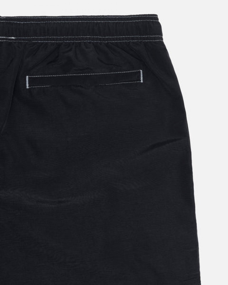 Stussy Surfman Patch Water Short Men Swimwear Black | PRJ-2066