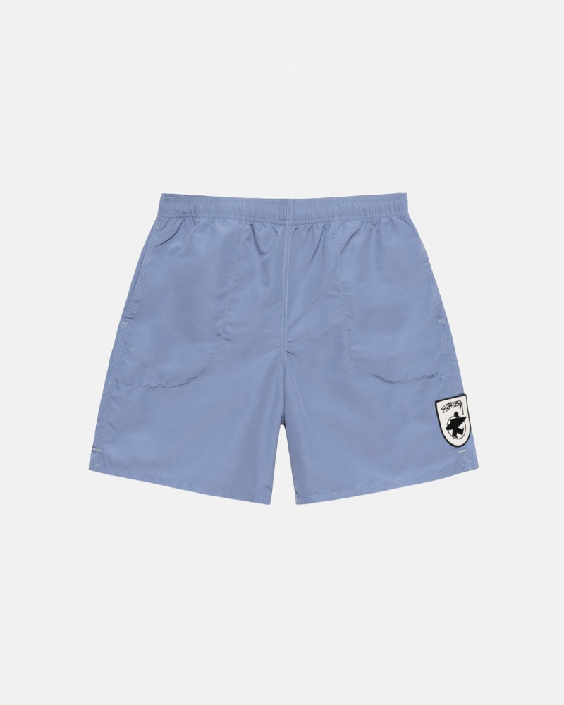 Stussy Surfman Patch Water Short Men Swimwear Blue | QKW-0846