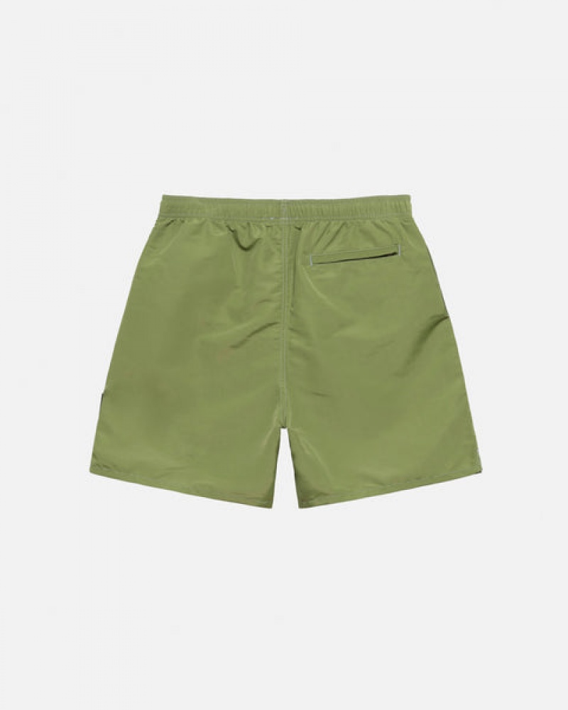 Stussy Surfman Patch Water Short Men Swimwear Green | WCR-3294