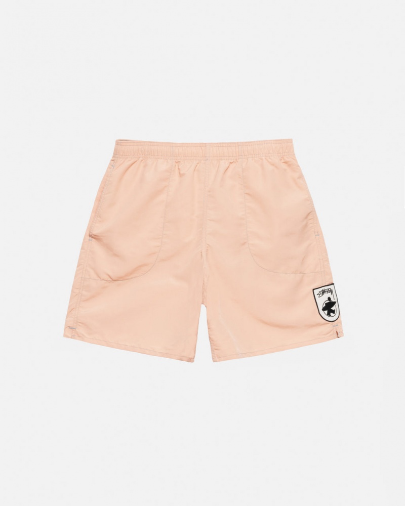 Stussy Surfman Patch Water Short Men Swimwear Light Rose | XCR-8100