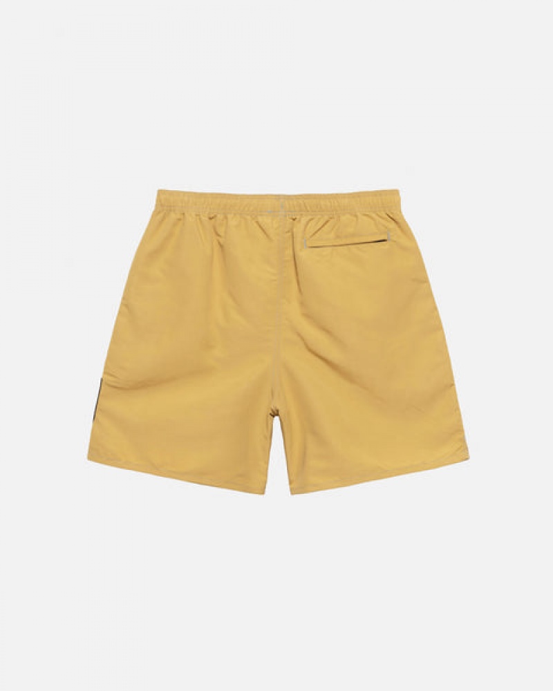 Stussy Surfman Patch Water Short Men Swimwear Yellow | HAK-9088