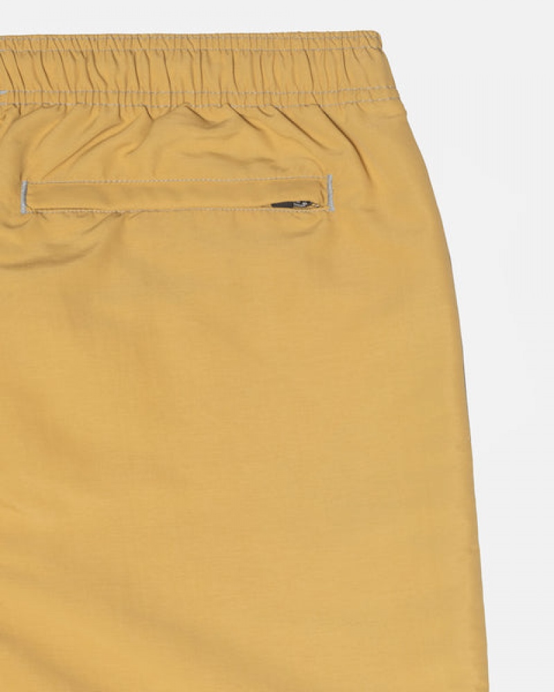 Stussy Surfman Patch Water Short Men Swimwear Yellow | HAK-9088