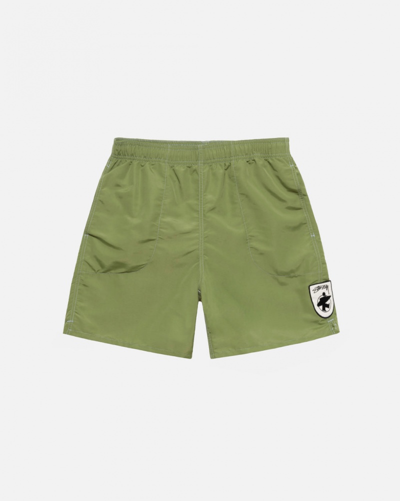 Stussy Surfman Patch Water Short Women Swimwear Green | KJZ-9235