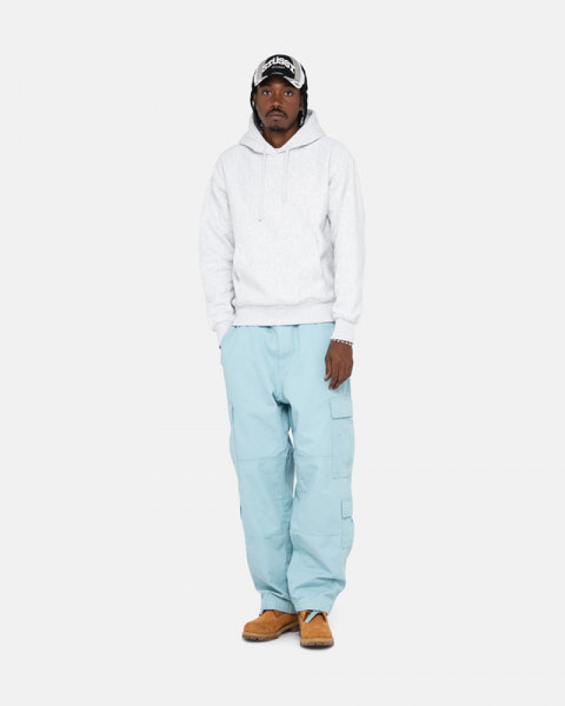 Stussy Surplus Cargo Ripstop Men Pants Light Blue | YSX-3991