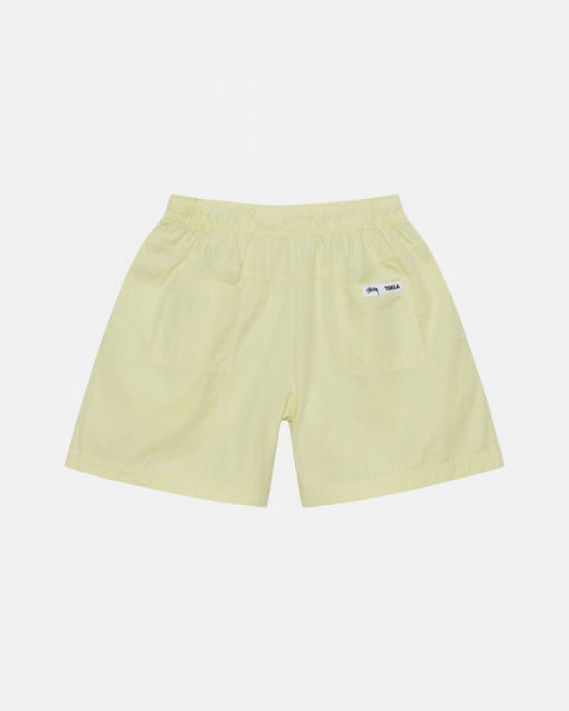 Stussy Tekla Poplin Pyjama Shorts Men Shorts Light Green | CXQ-7501