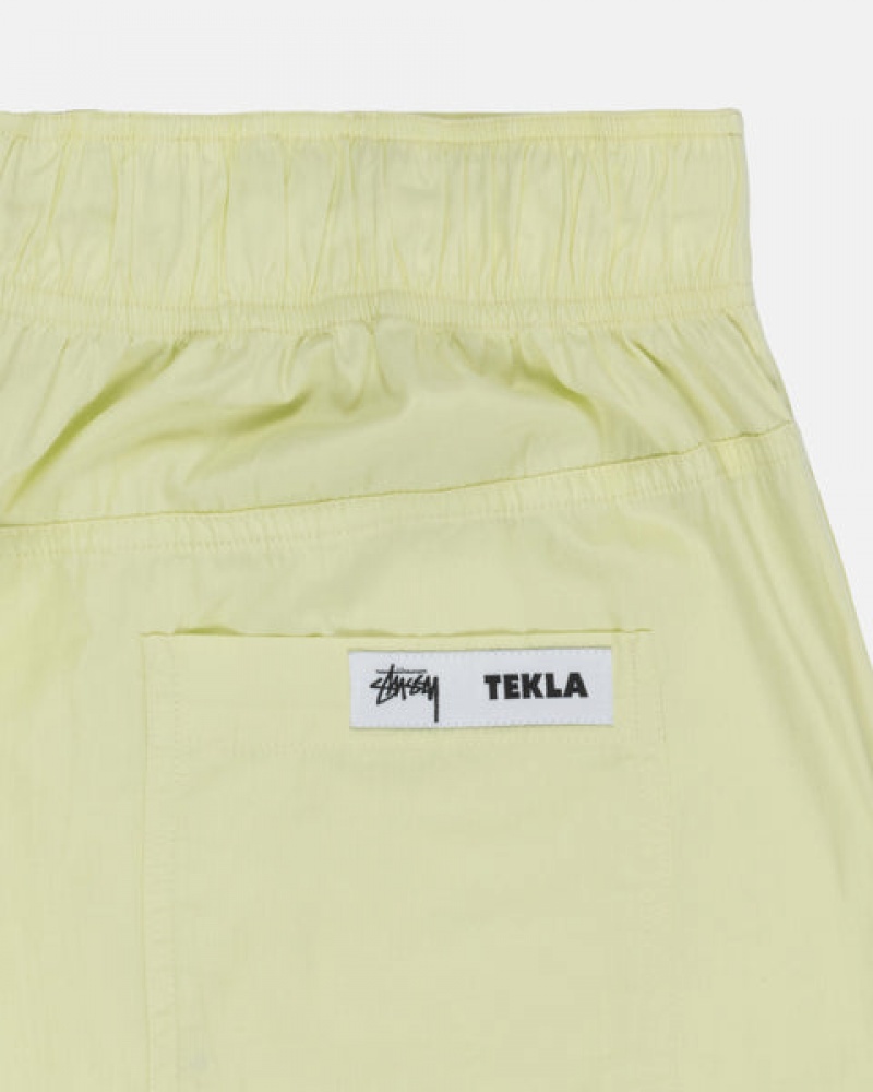 Stussy Tekla Poplin Pyjama Shorts Men Shorts Light Green | CXQ-7501