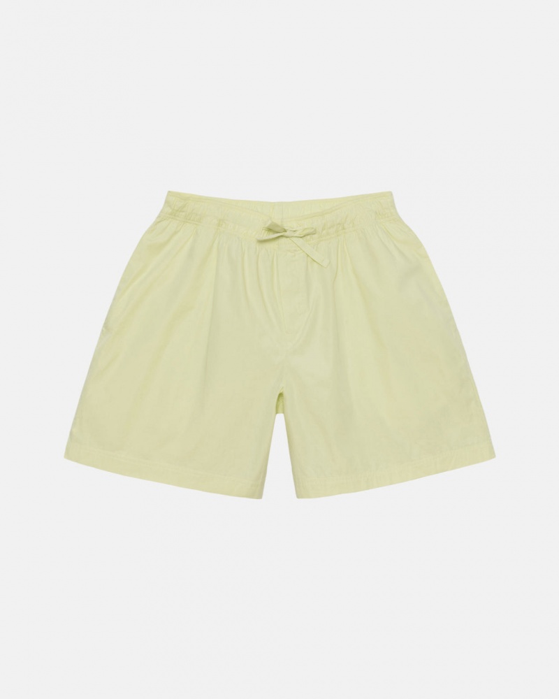 Stussy Tekla Poplin Pyjama Shorts Men Shorts Light Green | CXQ-7501