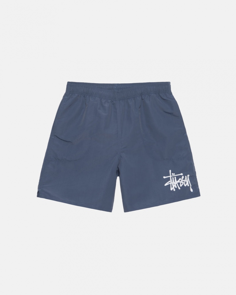 Stussy Water Short Big Basic Men Shorts Navy | LVD-6622