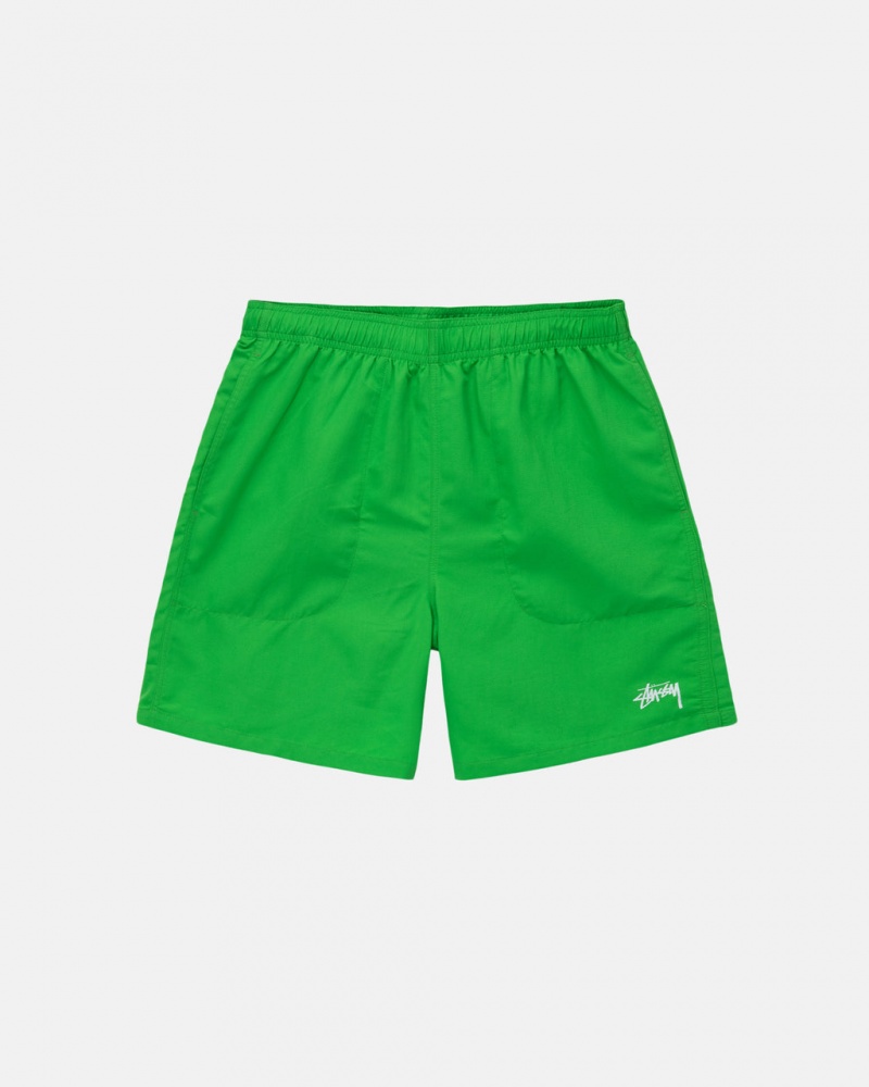 Stussy Water Short Stock Women Shorts Green | IJJ-7467