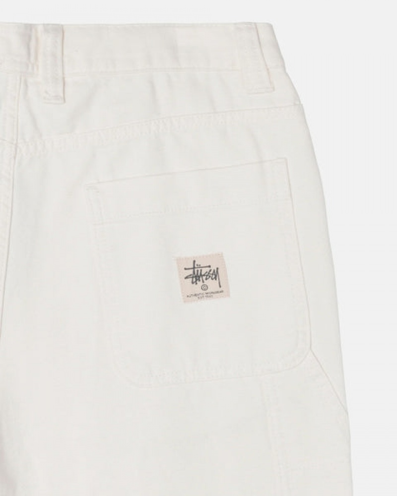 Stussy Work Pant Canvas Men Pants Beige | LOS-1074