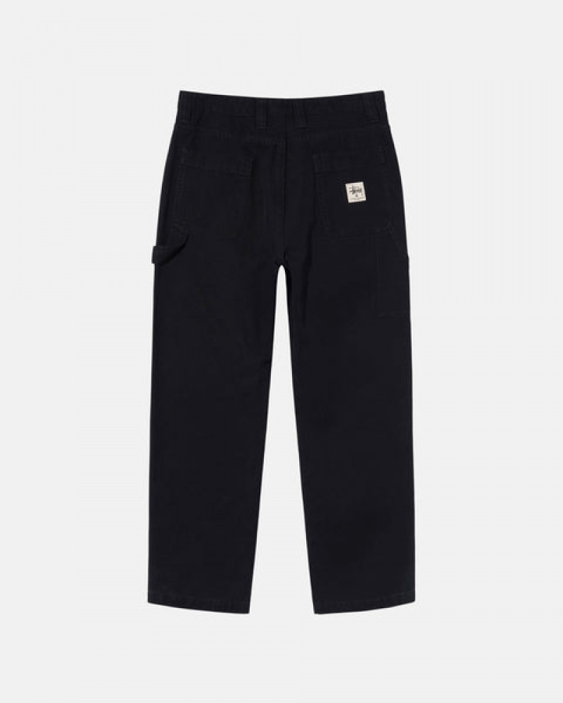 Stussy Work Pant Canvas Men Pants Black | OFG-1837