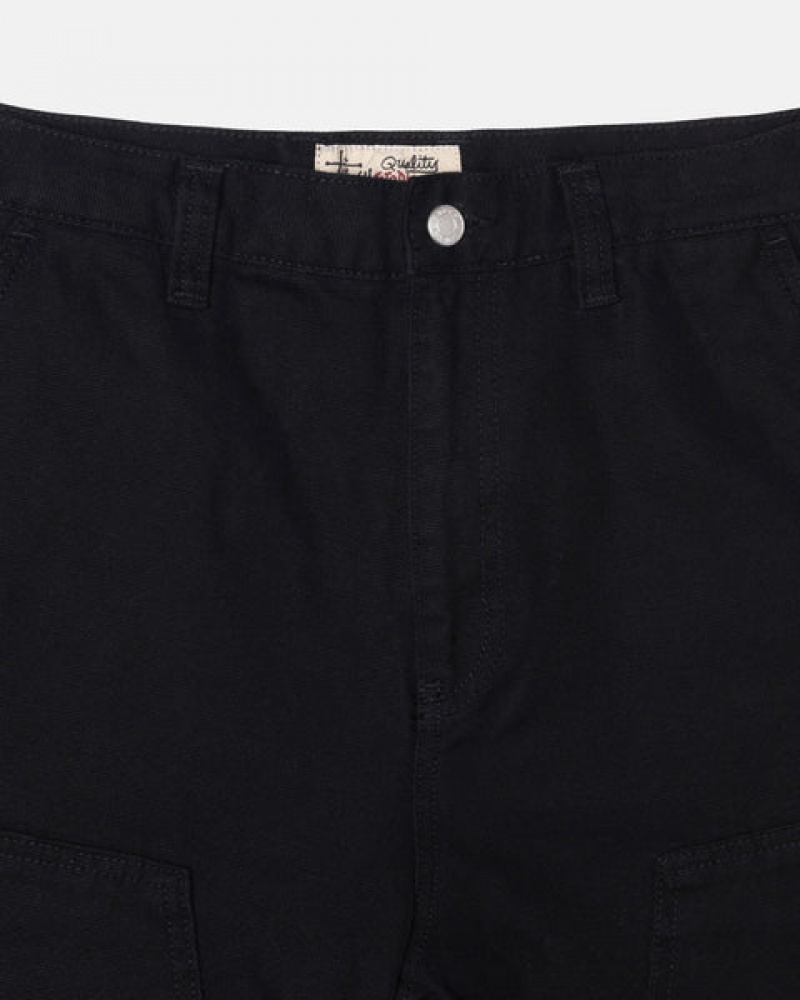 Stussy Work Pant Canvas Men Pants Black | OFG-1837