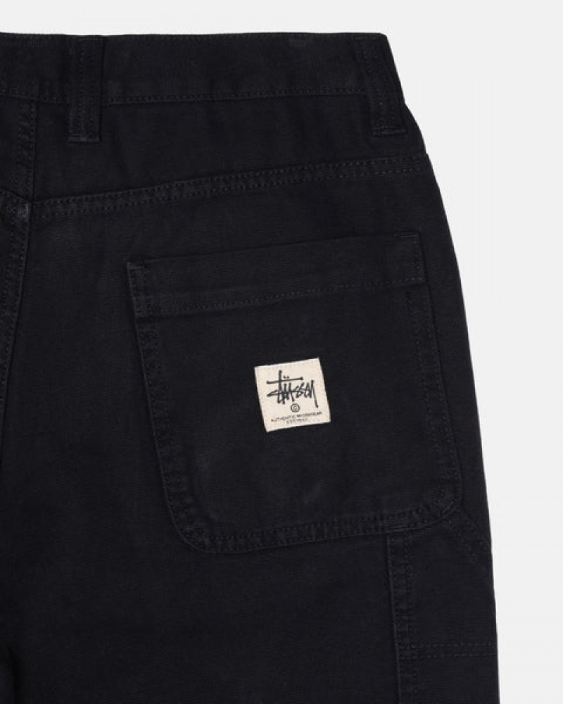 Stussy Work Pant Canvas Men Pants Black | OFG-1837