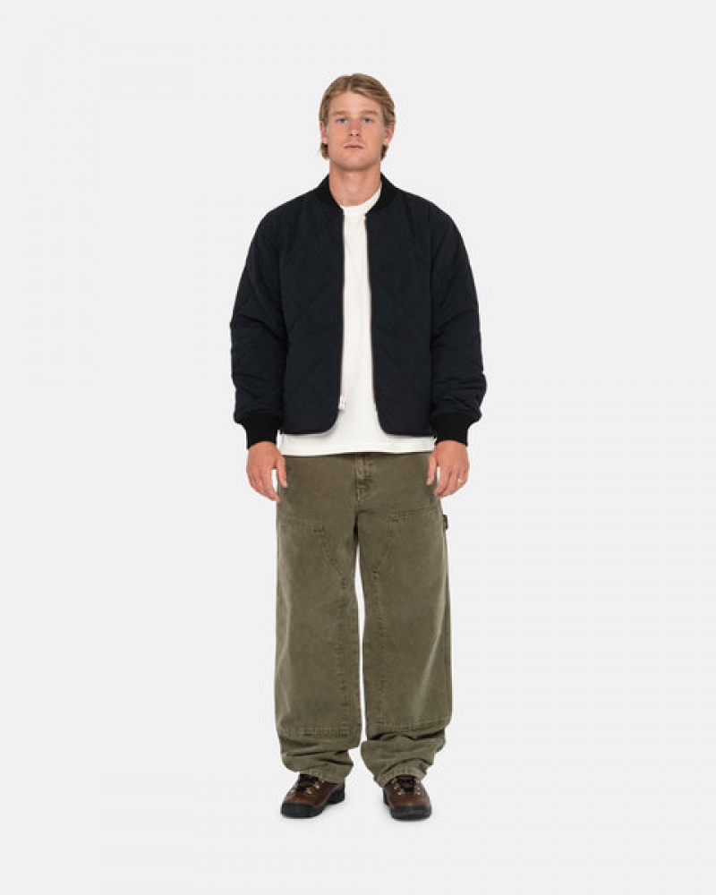 Stussy Work Pant Canvas Men Pants Olive | KFB-6054