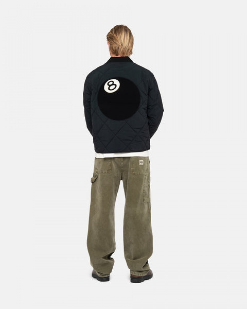 Stussy Work Pant Canvas Men Pants Olive | KFB-6054