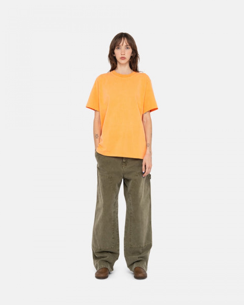 Stussy Work Pant Canvas Men Pants Olive | KFB-6054