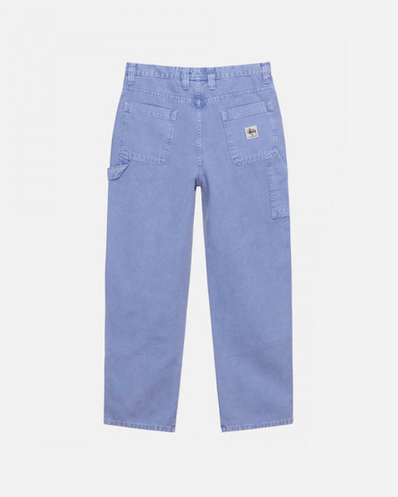 Stussy Work Pant Canvas Men Pants Purple | MOX-8459