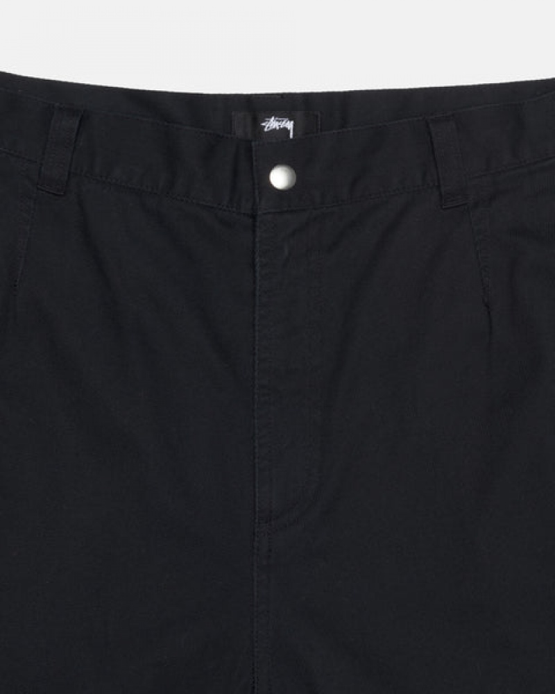 Stussy Workgear Trouser Twill Men Pants Black | SOD-3537